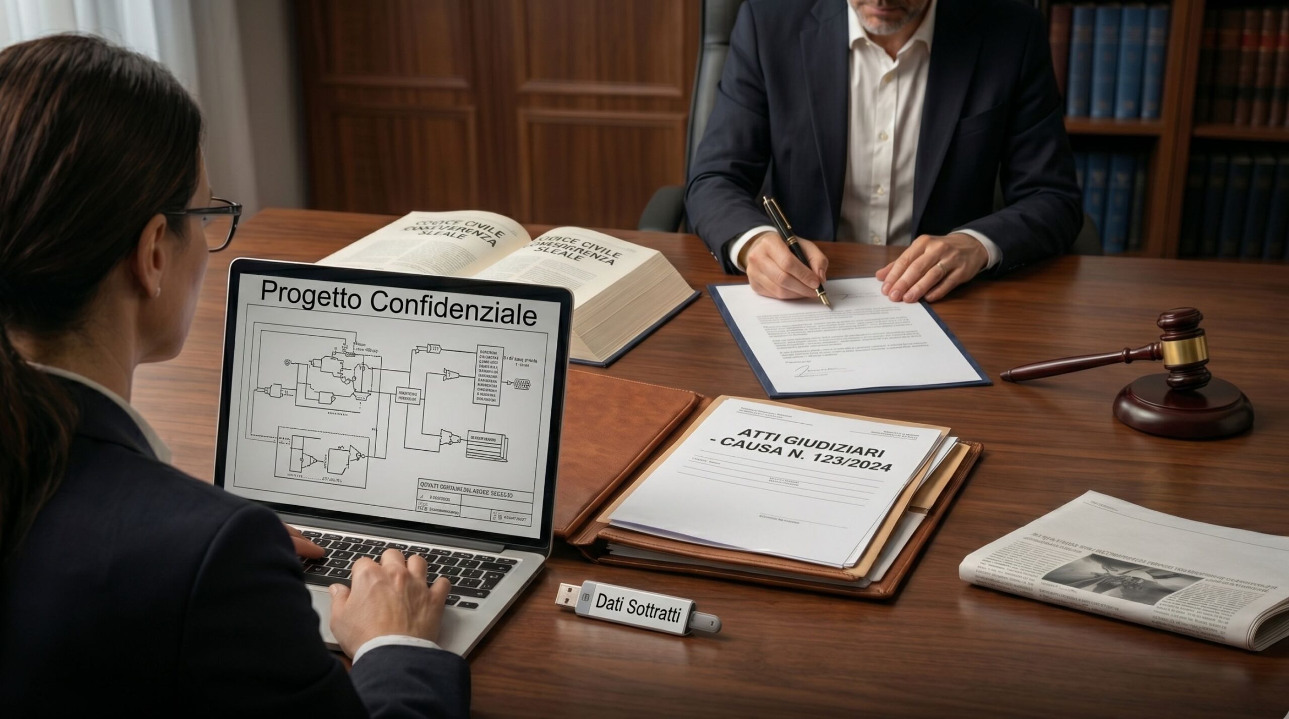 concorrenza sleale illustrazione